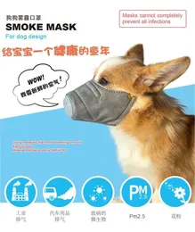 Maska zwierząt domowych 3 sztuk / paczka pies bawełniana twarz maska ​​maskaras para maskotas pm2.5 Filtr anty pył zanieczyszczenie przędza anty-mgła mgła domowe maski