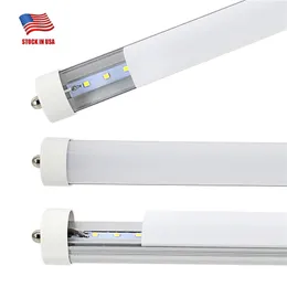 Tubi LED da 8 piedi Tubi LED con base FA8 a pin singolo da 45 W - Tubi LED T8 per luci da negozio 4800 lumen 6000K Bianco freddo