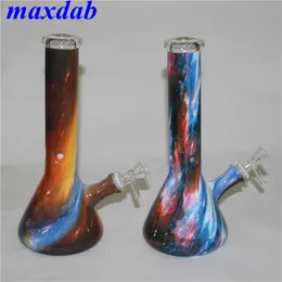 glass water pipe thick Beaker 4mm Bongs hookah 11 inches With elephant Joint Super Heavy oil rig smoking accessories