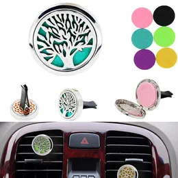 Aromatherapy Home Essential Oil Diffuser For Car Air Freshener Perfume Bottle Locket Clip with 5PCS Washable Felt Pads free shipping KKA4654