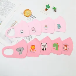 Colorful kids Face Masks cartoon printed three-dimensional 4-12 Years Dustproof Facial Cover Anti-Dust Breathable Mask