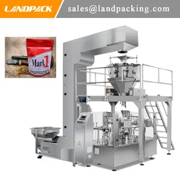 Multihead Weigher Tobacco Rotary Pouch Packing Machine Precision Weighing Zipper Packaging Machine
