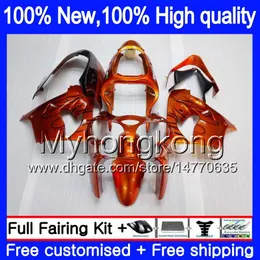 Kropp för Kawasaki ZX-9R ZX900CC ZX 9R 9 R 900 2000 2001 2002 2003 216MY.13 ZX900 ZX9 R 900CC ZX9R 00 01 02 03 Orange Svart Full Fairing