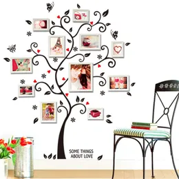 DIY Familj Foto Frame Tree Wall Sticker Heminredning