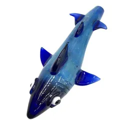 Partihandel Glas Handrör Sharks Tobacco Burner Herb Rig Rökning Accessores 4Inch Längd