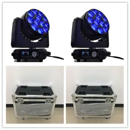 4PCS ZOOM LED WASH 움직이는 헤드 라이트 BIG MAGIC BEE HAWKEEE 12X40W RGBW 4IN1 빔 촬영 헤드 LED 비행 케이스와 스테이지 조명