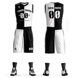 Estilo moderno de alta qualidade College Basketball jersey Kit para crianças Design de logotipo personalizado