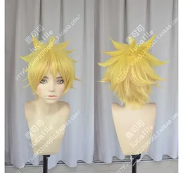 Naruto uzumaki boruto kort blondin ombre cosplay hår peruk