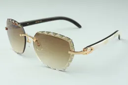 Gravur G CD TB FF H-Objektiv M Sonnenbrille 622s les neueste Mode-Sonnenbrille High-End 3524019 natürliche gemischte Büffelhorn-Sticks-Brille