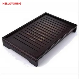 Preferens Kung Fu Tea Set Natural Solid Wood Tea Tray Rectangular Wood Traditionell Puer Tea Tray Big Size Factory Direct Sales