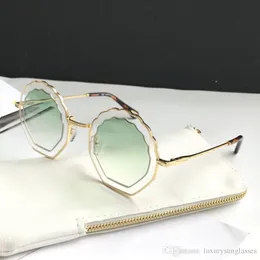 Sunglasses For Women Fashion Deisng Irregular Frame UV400 Len Summer Style Favorite Type Designer Face Come With Case