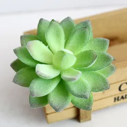 Mini konstgjorda succulent växter för heminredning grön plast faux kaktus succulents simulering falsk växt kontor dekor c19041302