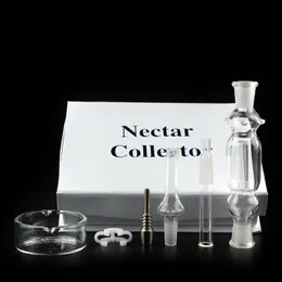 Mini Nector Kolekcjonerów Zestawy 14mm 18mm Joint Nector Collector Titanium Paznokci Wax Szklane Rury ręczne DAB Słomy Wysokiej Jakości NC01