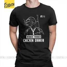 T-shirt dos camiseta dos camisetas do camiseta do jogador do jogador do pubg 100% algodão de alta qualidade de algodão T-shirt Tees adolescente de manga curta pescoço camiseta T200224