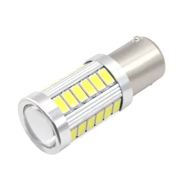 2 sztuk LED BA15S P21W 1156 DRL Dnia Light Blanco White Bulb 33-SMD 5630 5730 12V
