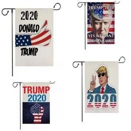 2020 Trumpval Flagga Ja Vi vill ha Himagain Garden Banners Banner Flaggor Polyester Fiber Square President Campaign 5 5mX D2