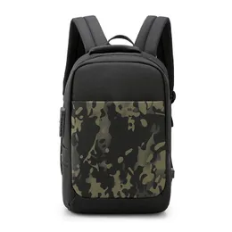 Designer-College Backpack Water-Resistant Shoulder Bag for Men Women Travel Casual Daypack with USB Charging Port and Lock 15.6 Inch