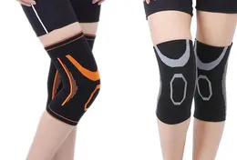 cheap 2019 protect Jacquard knitting nylon kneepad sports warm protection Elbow Knee Pads football fitness Basketball Sports Soccer training