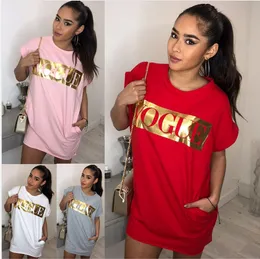 Womens Designer Dresses Luxury Letter Printing T Shirt Casual Party Dress Fashion Short Sleeves Casual 8 Colors Women Summer Clothes New