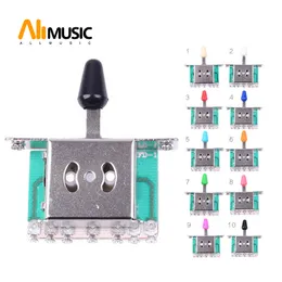 10 st 5 Way Selector Electric Guitar Pickup Switches Guitar Växla Hävarm Växlar Guitar Delar Gratis Frakt MU0218