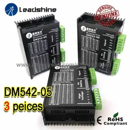 3 stycken Leadshine DM542-05 1A - 4.2A 20-50VDC för NEMA 17 NEMA 23 42 57 Stepper Motor 25000 Puls per rev Gratis frakt