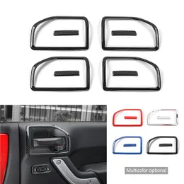 4Doors Interior Door Handle Bowl Cover And Handle Patch for Jeep Wrangler JK 2011-2017 Car-styling InteriorAccessories