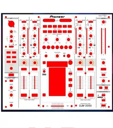 Nytt DJM2000 DJM-2000 Generation Mixing Console DJ Disc Protector Film Protector PVC Material