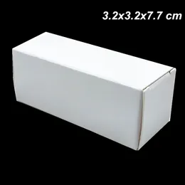 50 sztuk 3.2x3.2x7.7cm Biały Papier Kraft 15ML Essential Oil Butelka Arts Rzemiosła Pudełko do pakowania dla kosmetycznych Paznokci Polski kartonowe Pudełko Packing