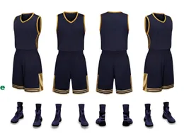 2019 Ny Blank Basketballtröja Tryckt Logo Mens Storlek S-XXL Billiga Pris Snabb Frakt Bra kvalitet Ny svart guld BG0012R