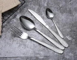 Stainless Steel Dinnerware Set Spoon Fork Knife Flatware Sets Dinner Steak Soup Coffee ice Cream Spoon Kitchen Utensil