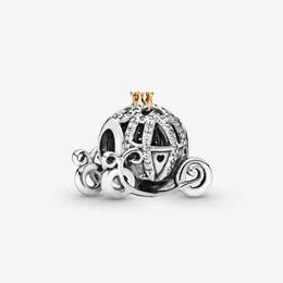 Ny ankomst 100% 925 Sterling Silver Utsökt Pumpa Coach Charm Fit Original European Charm Bracelet Mode Smycken Tillbehör