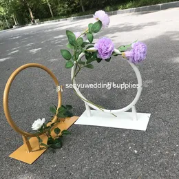 New style white/gold painted walkway pillar stage stand for wedding aisle display decoration senyu0174