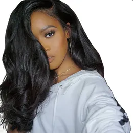 2020 Hot Selling Full Lace Human Hair Wigs För Black Women Brazilian Body Wave Lace Front Human Hair Wigs Gluless