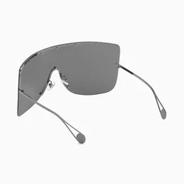 Wholesale-New Oversized Square Sunglasses Men 2019 Brand Designer Rimless Sun glasses Women Windproof Visor Goggles Eyewear UV400 W87
