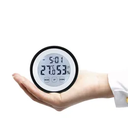 Dijital Sıcaklık ve Nem Metre Çalar Saat Termometre Higrometre LCD Ekran Arka Işıklı