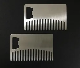 Hızlı nakliye Kart tarzı Erkekler sakal tarağı Bira açıcıları Anti Statik Paslanmaz Çelik Tarak Açıcı SN4426 Şişe