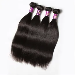 2017 new arrival cor natural preço barato peruano reto de seda 4 Bundles / lote Virgin Remy cabelo frete grátis