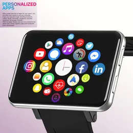 أحدث مقاوم للماء 2.86 بوصة ساعة الهاتف الرجال نساء ذكية ساعة Android 7.1 مع 5MP HD Camera GPS WIFI 4G SIM SMART WATCH