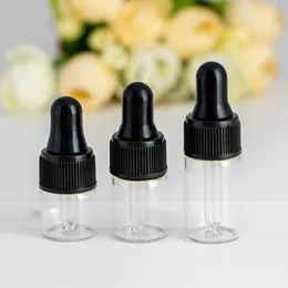 アメリカの熱い販売1ml 2ml 3ml 5mlの琥珀色の明瞭なチンキ瓶の空のミニスワイトの瓶のためのElimen Ejuiceエッセンシャルオイルサンプルバイアル