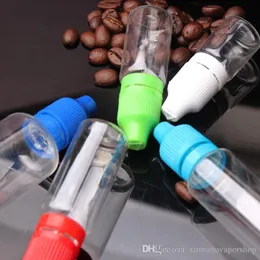 Çocuk geçirmez belirgin kapak PET plastik damlalık şişeleri 5ml 10ml 15ml 20ml 30ml 50ml uzun ince uçlu