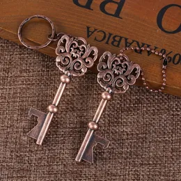 Creative Key Chain Beer Bottle Opener Antique Mini Keychain Card Packing Kitchen Tools