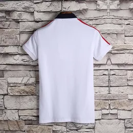 Hurtownia Luksusowa Europa Patchwork Mężczyźni Polo Tshirt Moda Mężczyzna Projektant T Koszulka Casual Druku Haft High Męskie Koszule Odzież Cotton Tee Rozmiar M-3XL