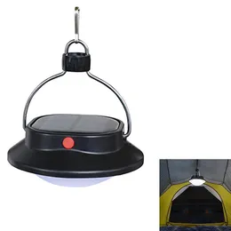 Camping Lantern Portable Outdoor Lighting Solar Rechargable Hanging Tent Light 60 LED Night Lights with 5 Lighting Modes