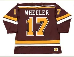 Custom Men Youth women Vintage #17 BLAKE WHEELER Minnesota Gophers 2007 Away Home Hockey Jersey Size S-5XL or custom any name or number