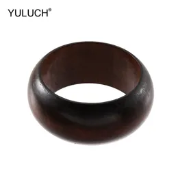 YULUCH 2019 Big Vintage Red Personality Bangles Fashion Wooden Ethnic Style Jewelry Accessories Popular Handmade Bracelets Gifts