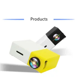 YG300 LED Mini Portable Projector 500LM 3.5mm Audio Pixel HDMI USB Mini Projector Media Player Children Education Projetor Retail 3 Colors