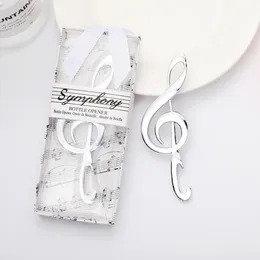 DHL Freeshipping Unique Wedding Favors "Symphony" Chrome Music Note Bottle Opener Wedding Party Favor Gift LX1723