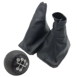 För Corsa C (01-06) Tigra b (04-12) Combo C (01-11) Manual 5 Speed ​​Gear Shift Knob Läder Gaiter Boot Cover Handbrake Fodral