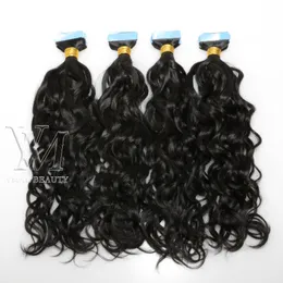 Vmae Peruvian Indiai Hair Brazilian Color Natural 100g Afro kinky curly tape ins ins Human Hair Extensions 100 ٪