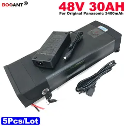 5 sztuk / partia 48V 30AH E-rower bateria litowa 1200 W 48V Elektryczna bateria skuterowa do oryginału Samsung 30B 13S 48V baterii